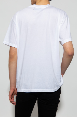 【関税込み】AMIRI キッズ｜ホワイト 'AMIRI' Core ロゴ Tシャツ AMIRI logo-print Cotton T-shirt | Grey | FARFETCH